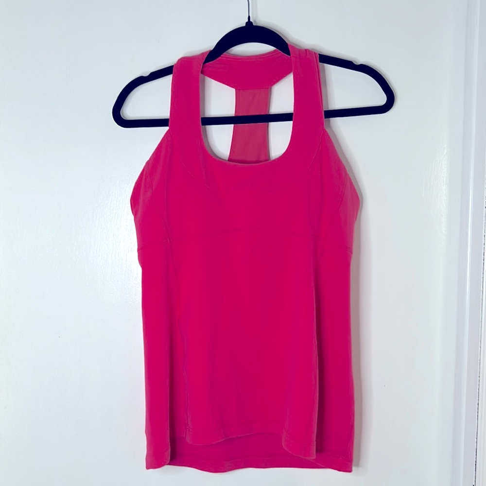 Lululemon pink exercise tank